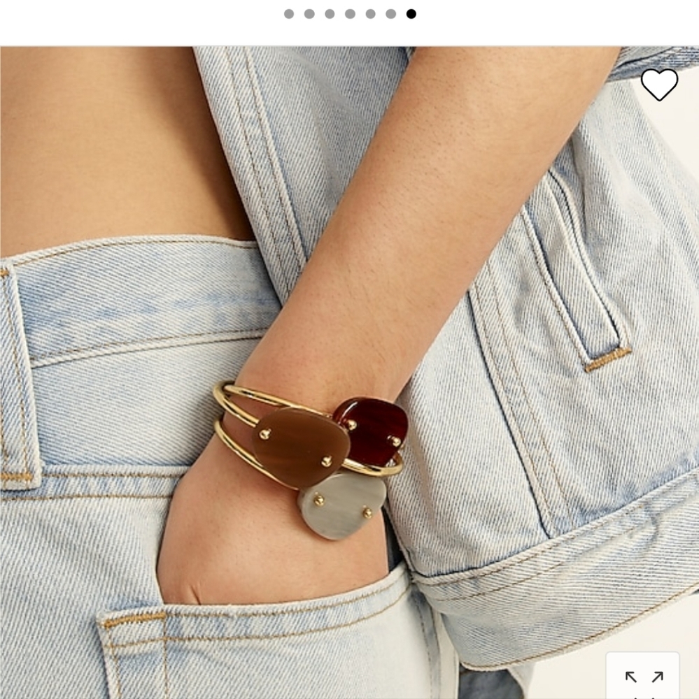 NWT J.Crew Dermita Stone Open Cuff Bracelet - Selling all 3!